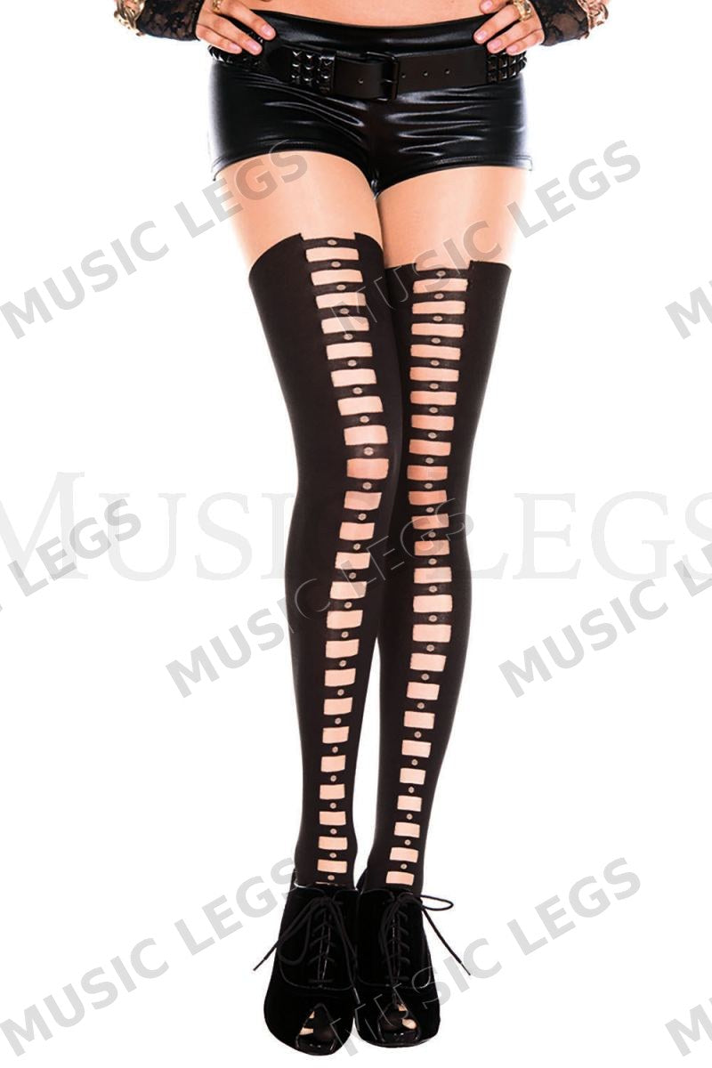 Front cut out pattern spandex