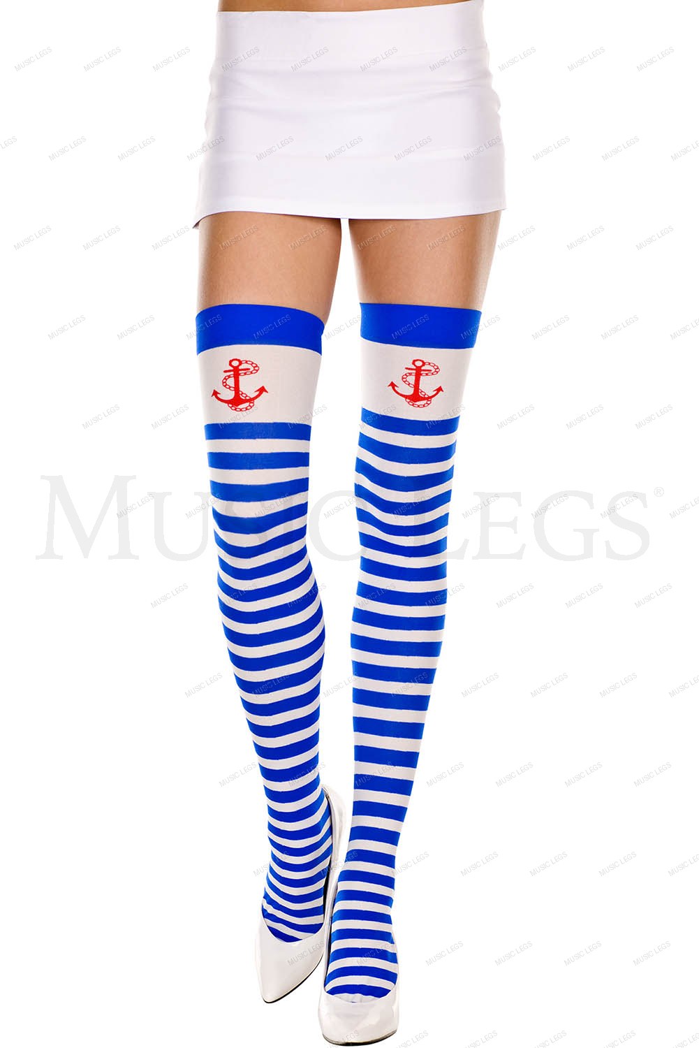 Anchor print stripes opaque th