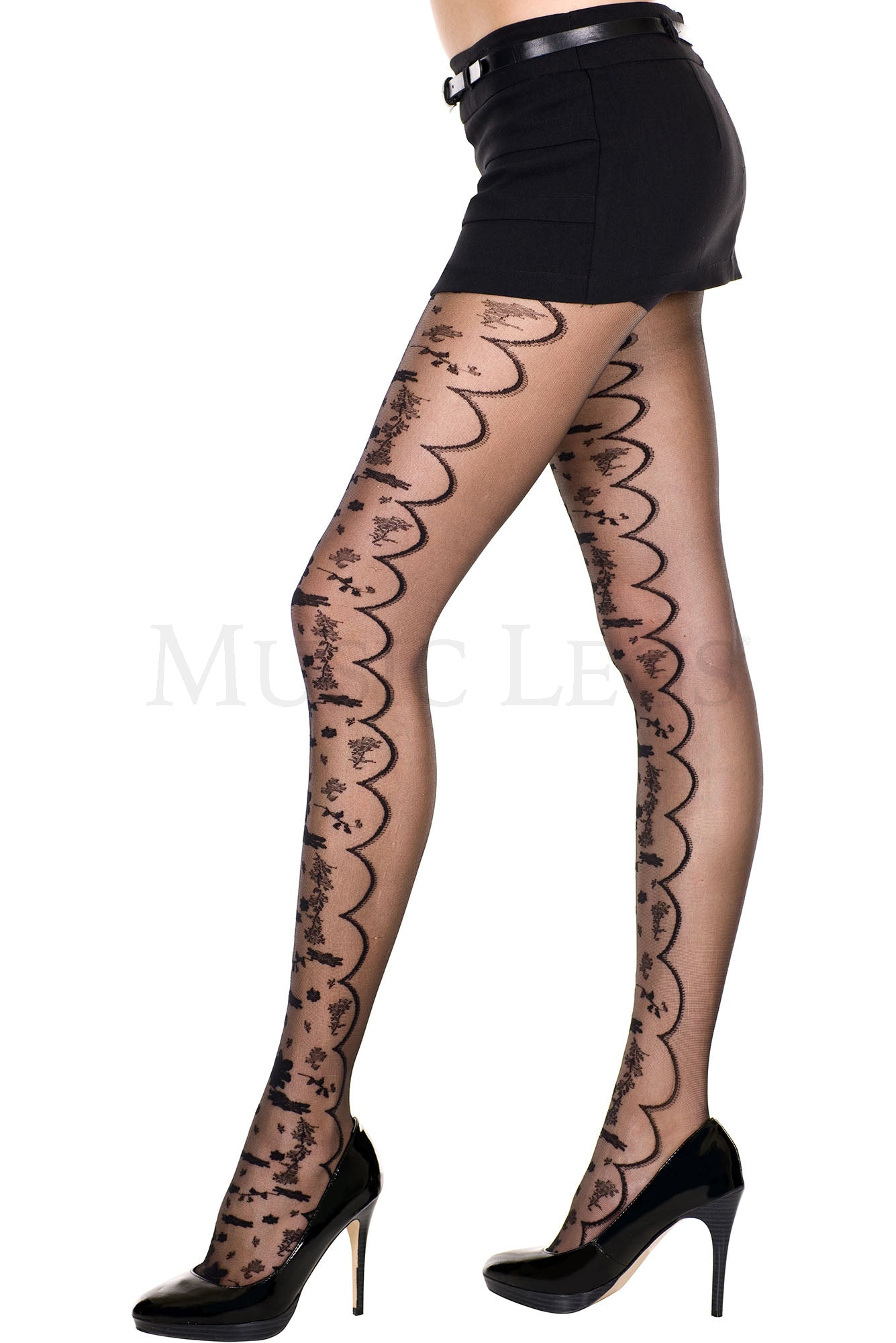 Romantic floral print spandex