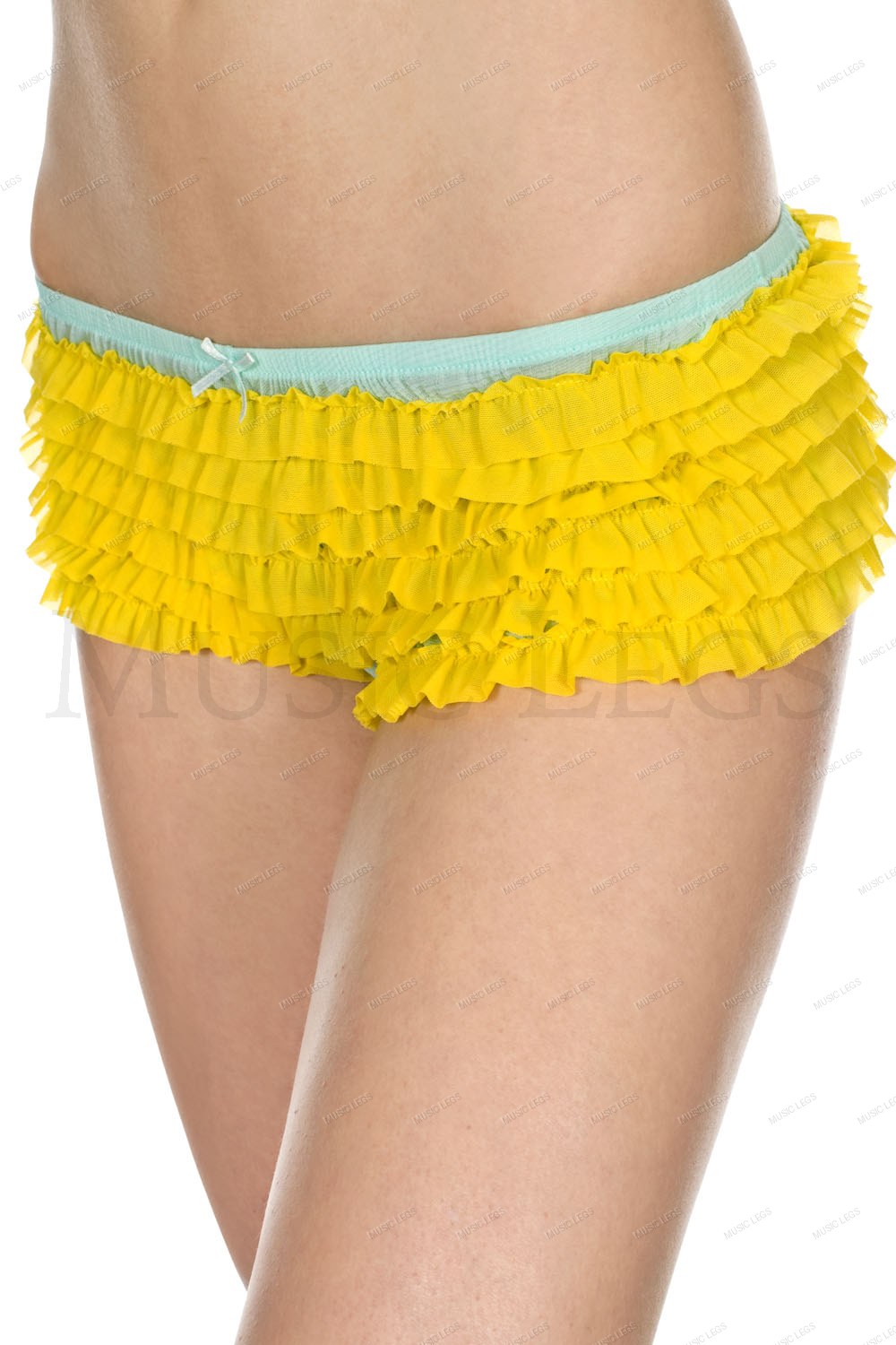 Soft two tone chiffon ruffle t