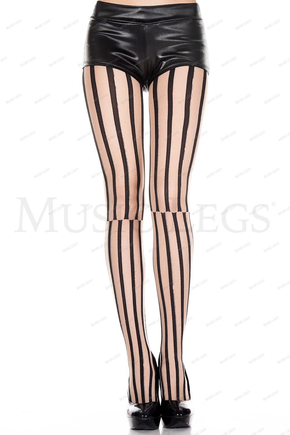 Striped with checkered waist