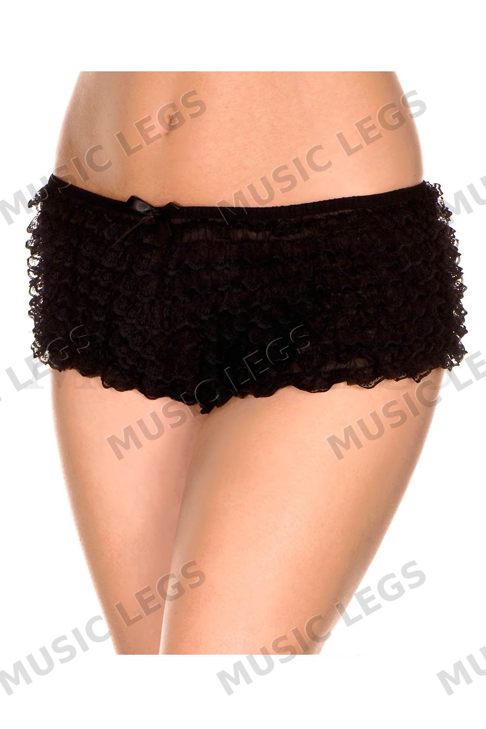 Plus size micro mesh lace ruff