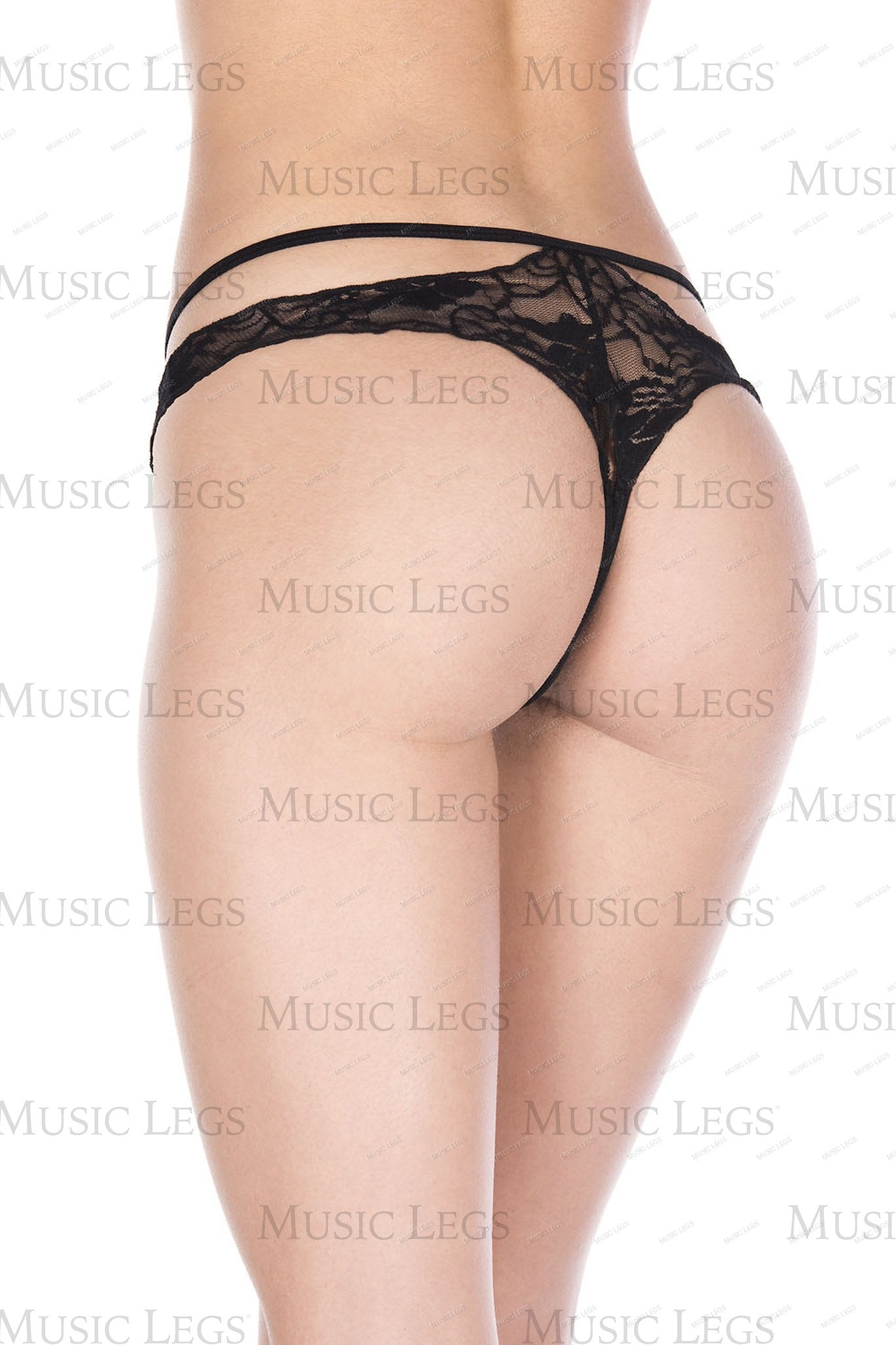 Open crotch lace panty