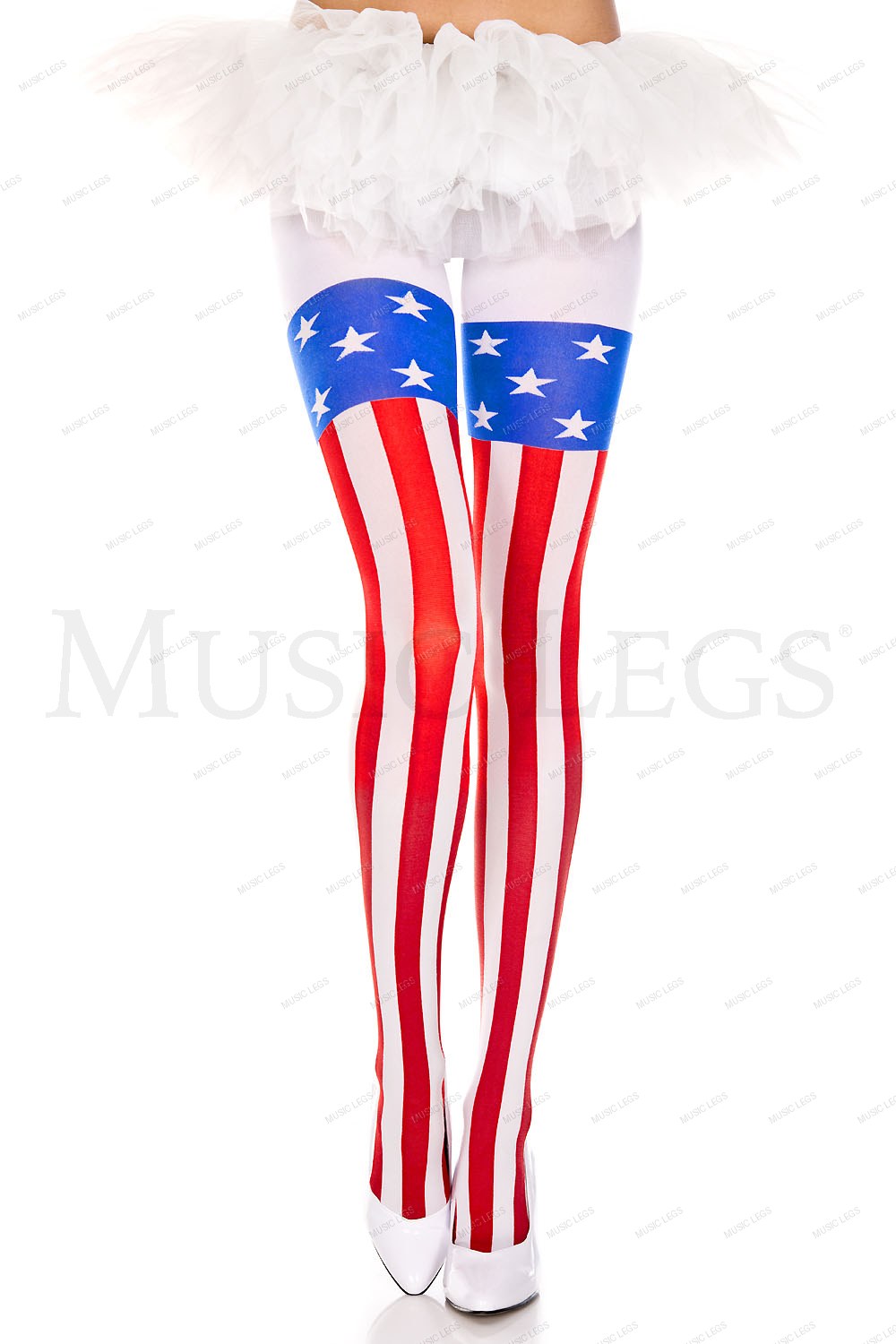 American flag print spandex pa