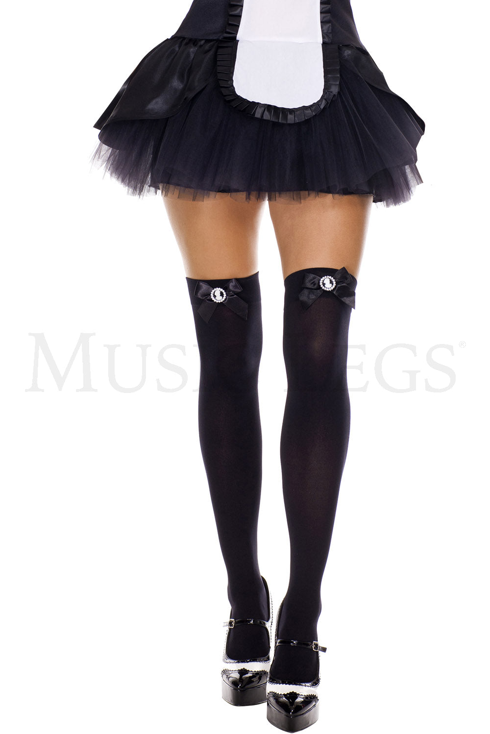 Cameo and satin bow opaque thi