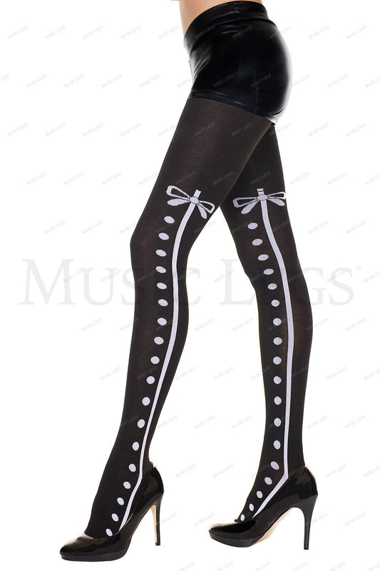 Side tuxedo with bow design