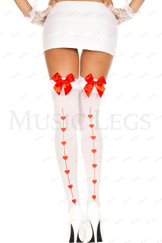 Heart backseam with ruffle and