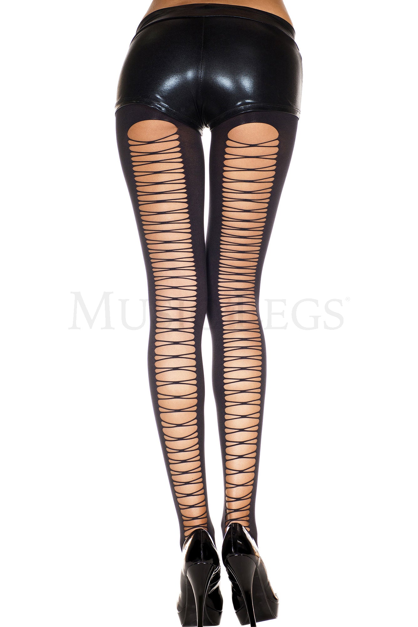 Corset back spandex tights