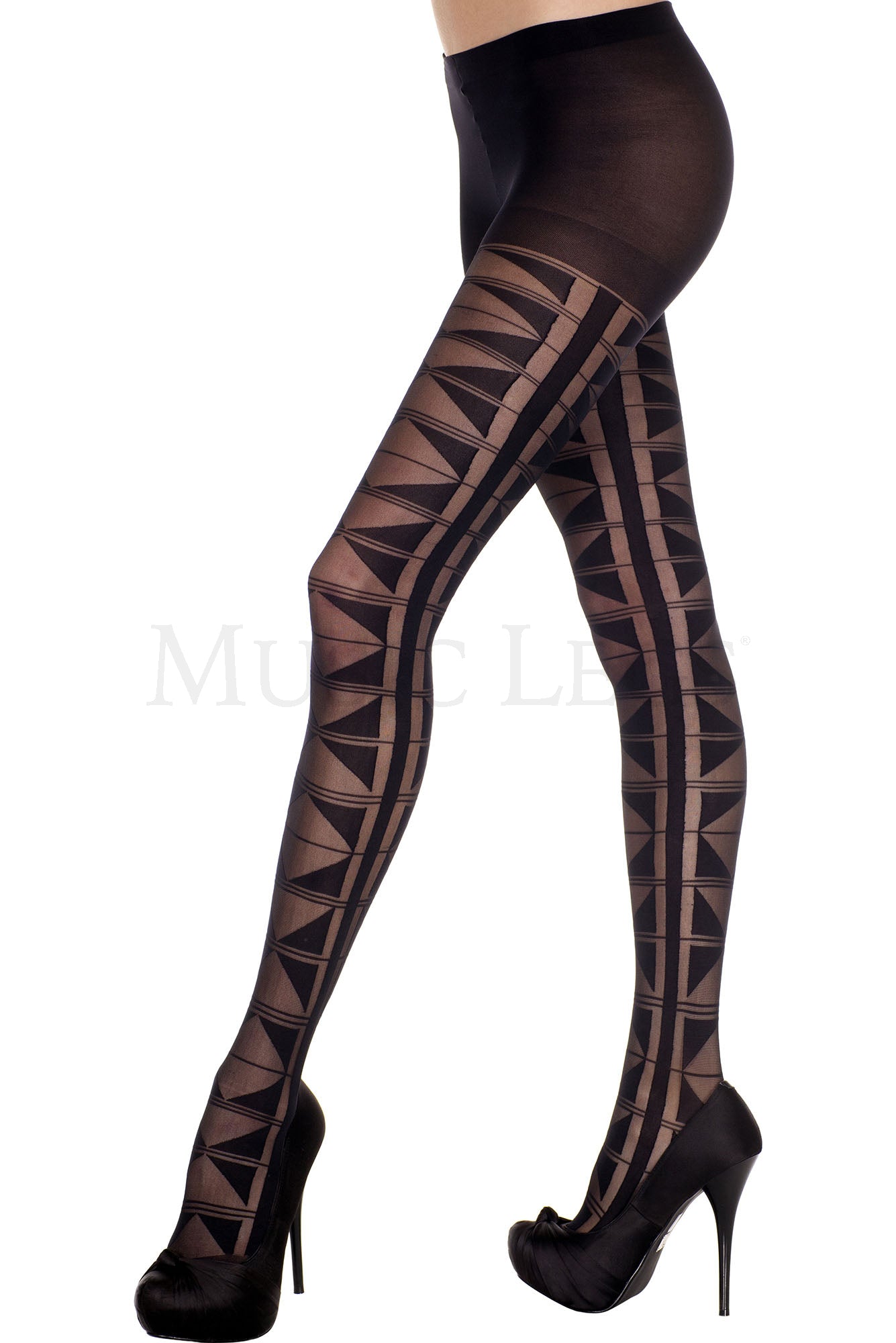 Multi triangle design pantyhos