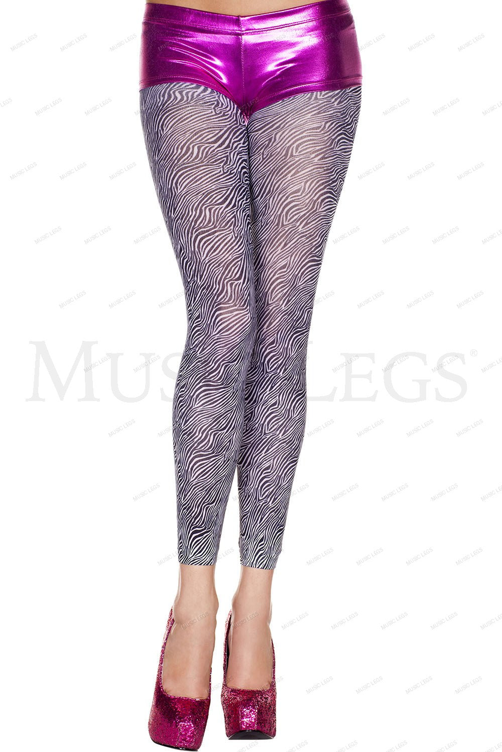 Zebra print leggings