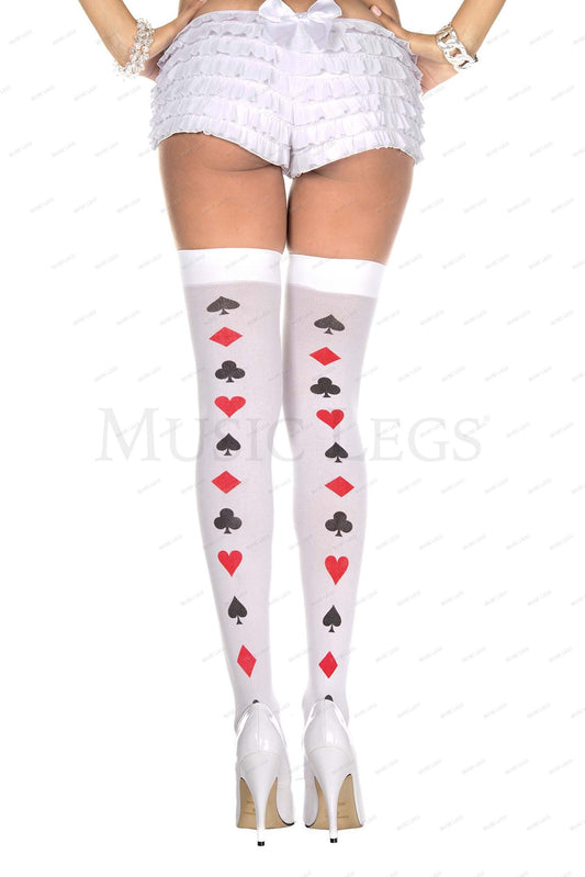 Poker cards backseam pattern t