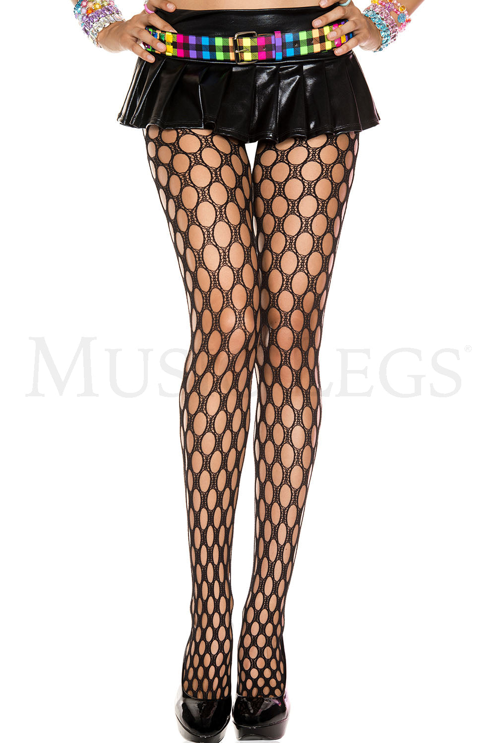 Crochet pothole spandex pantyh