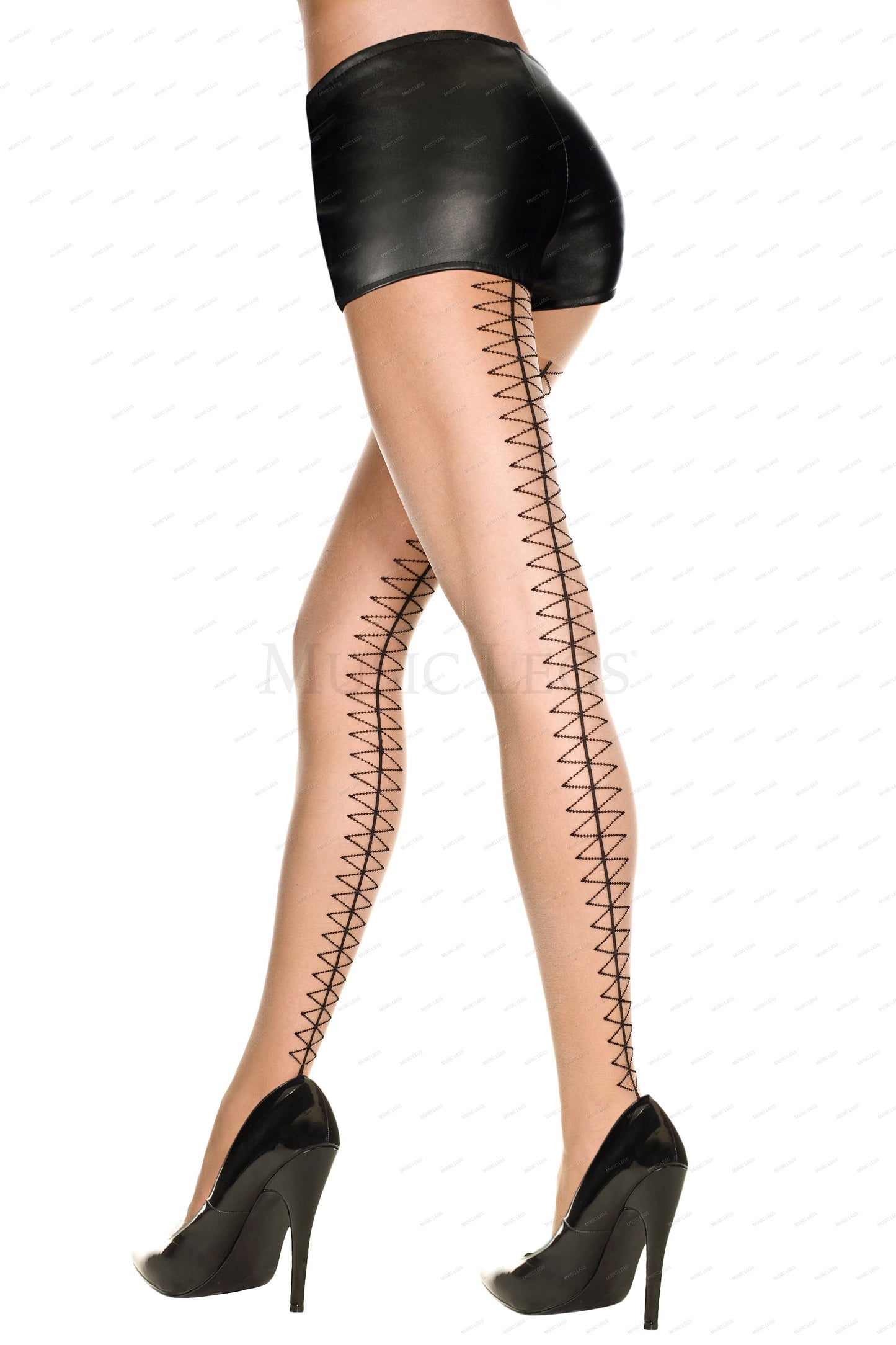 Faux corset lace up back cuban