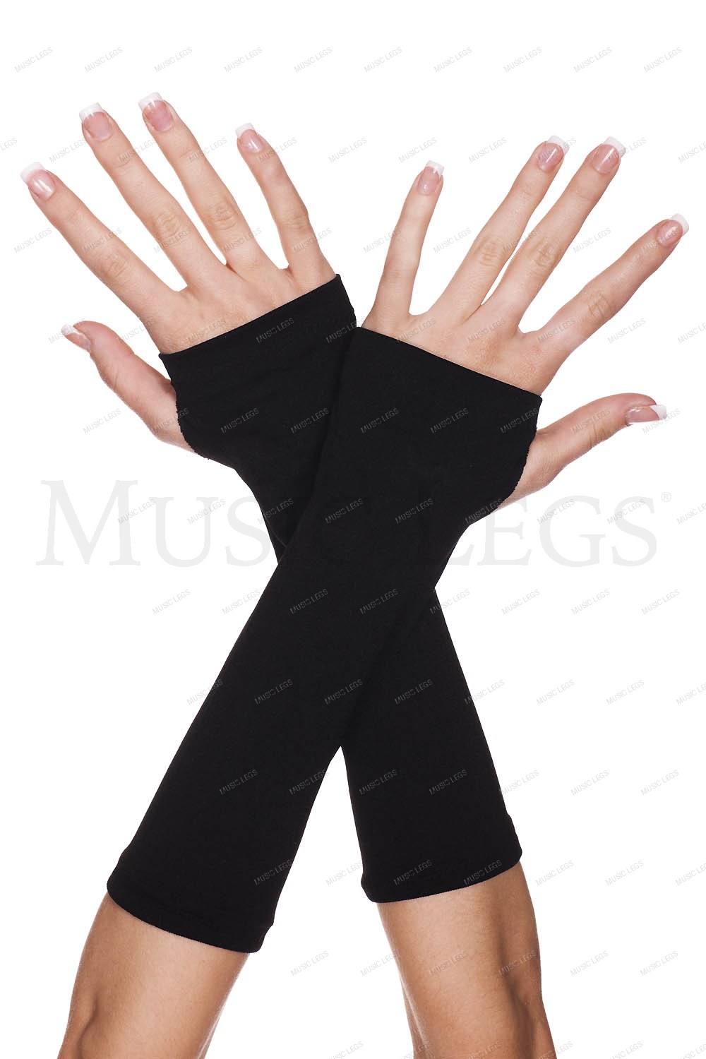 Plain fingerless arm warmers