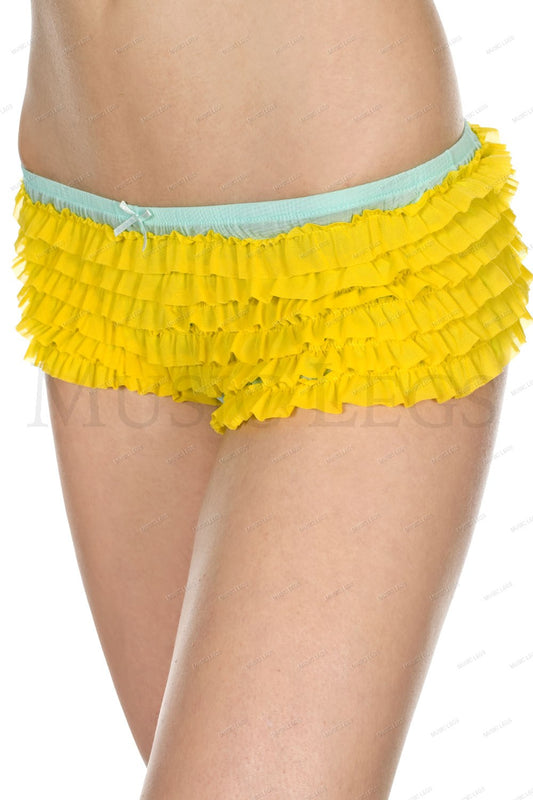 Soft two tone chiffon ruffle t