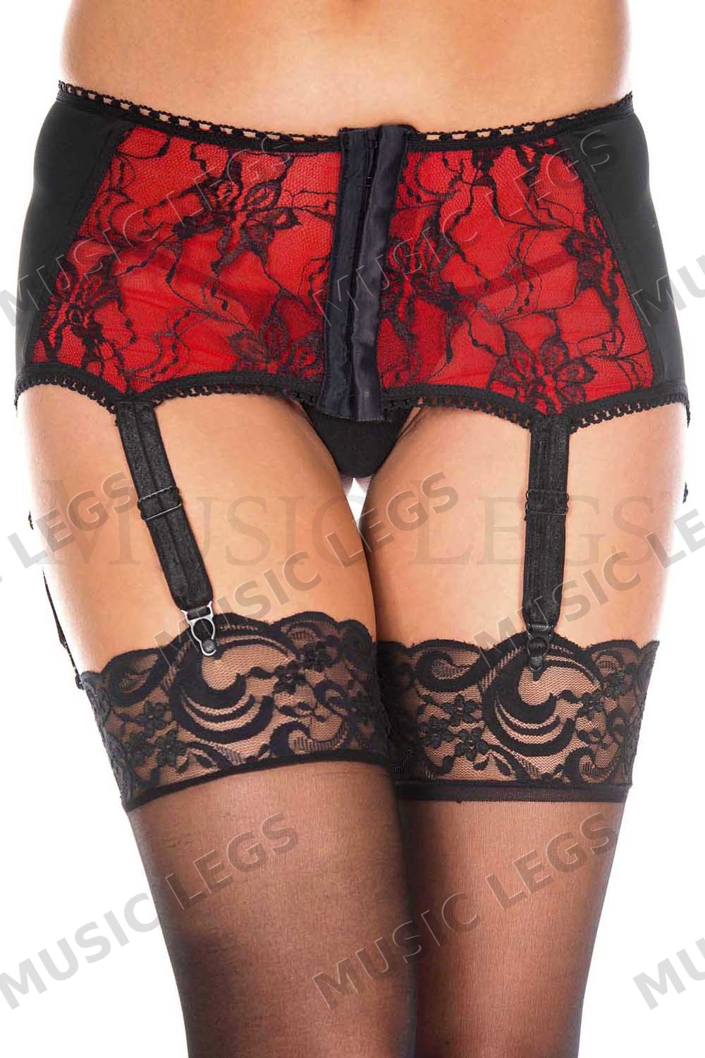 Spandex corset look lace garte