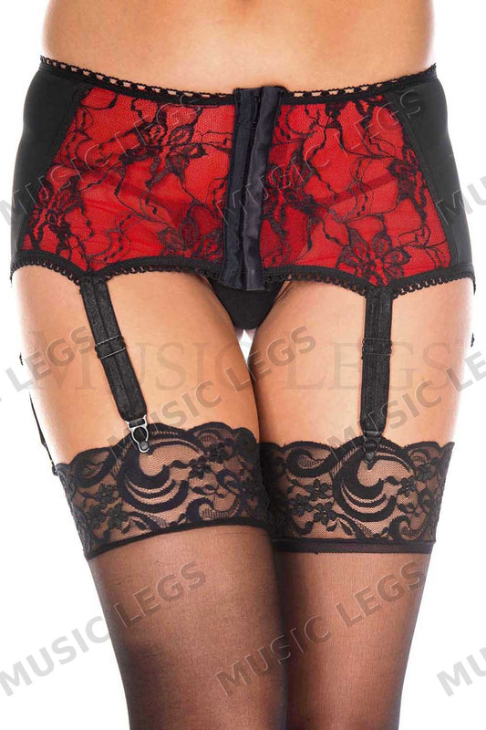Spandex corset look lace garte