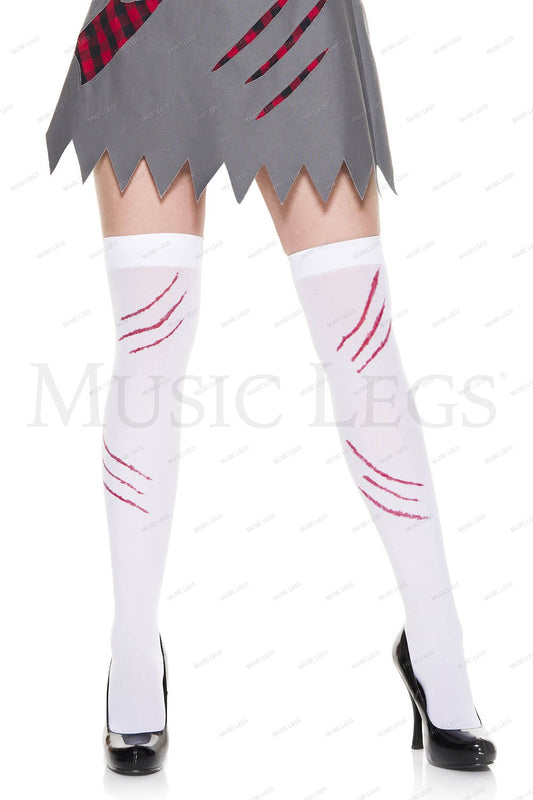 Claw scratches thigh hi