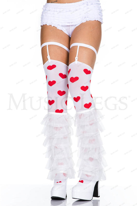 Sheer layered leg warmer