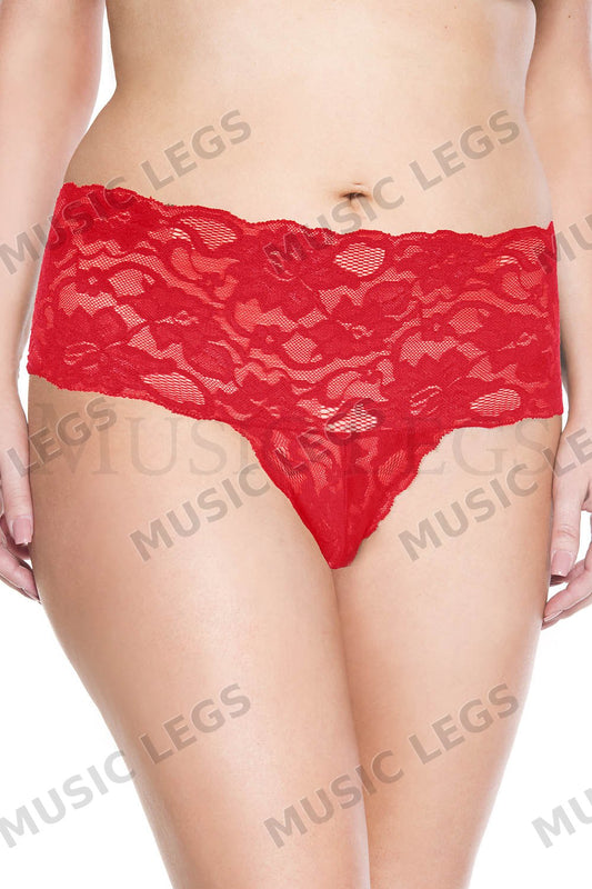 Plus size thick lace band pant