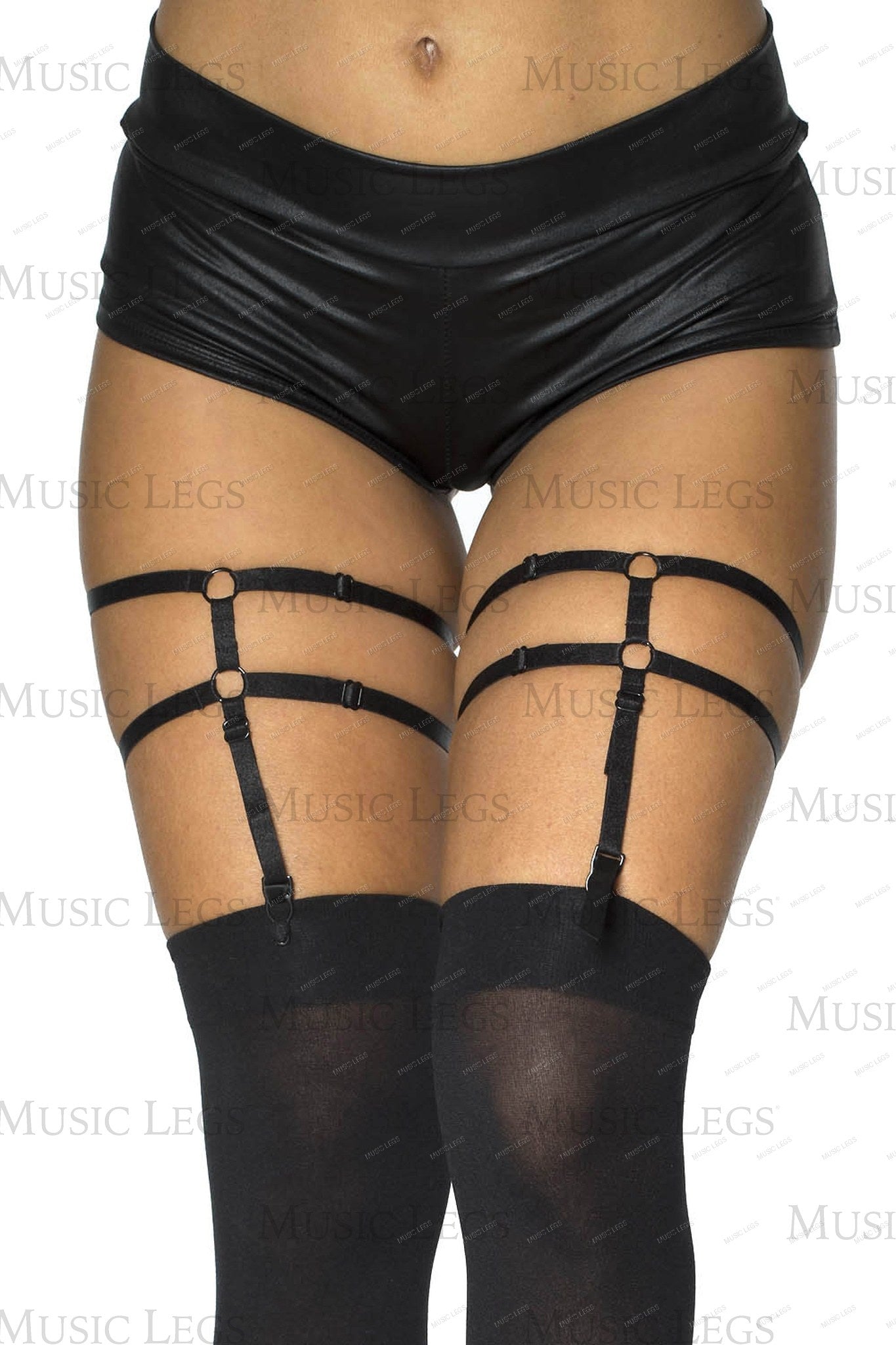 Double band harness with garte