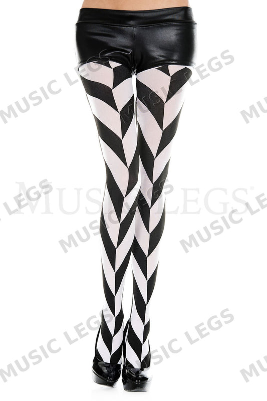 Black and white diagonal strip